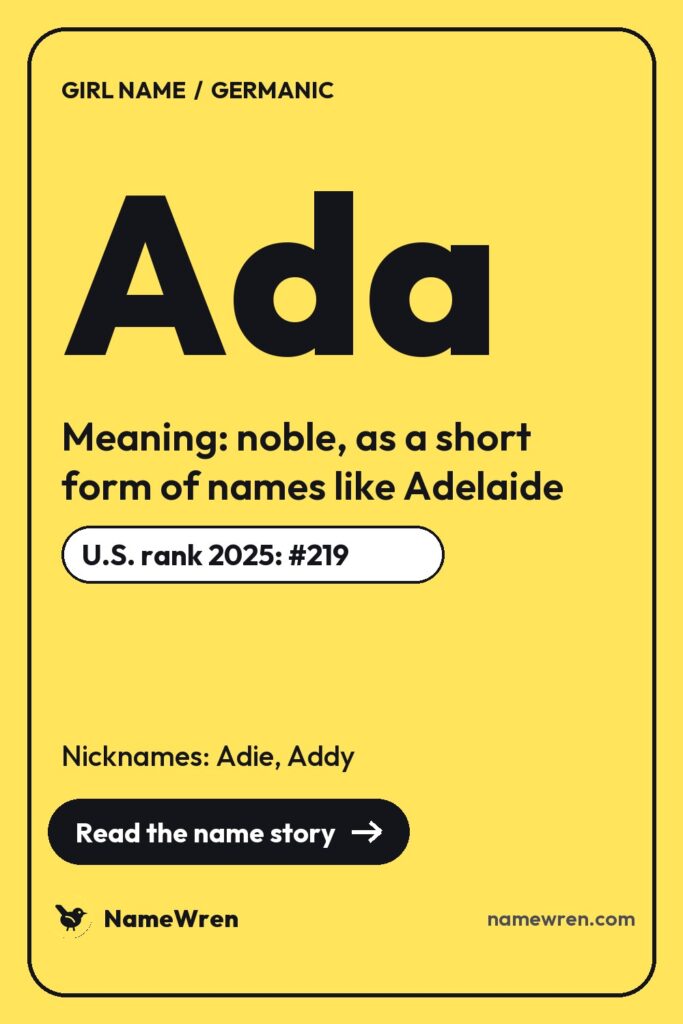 Ada pin