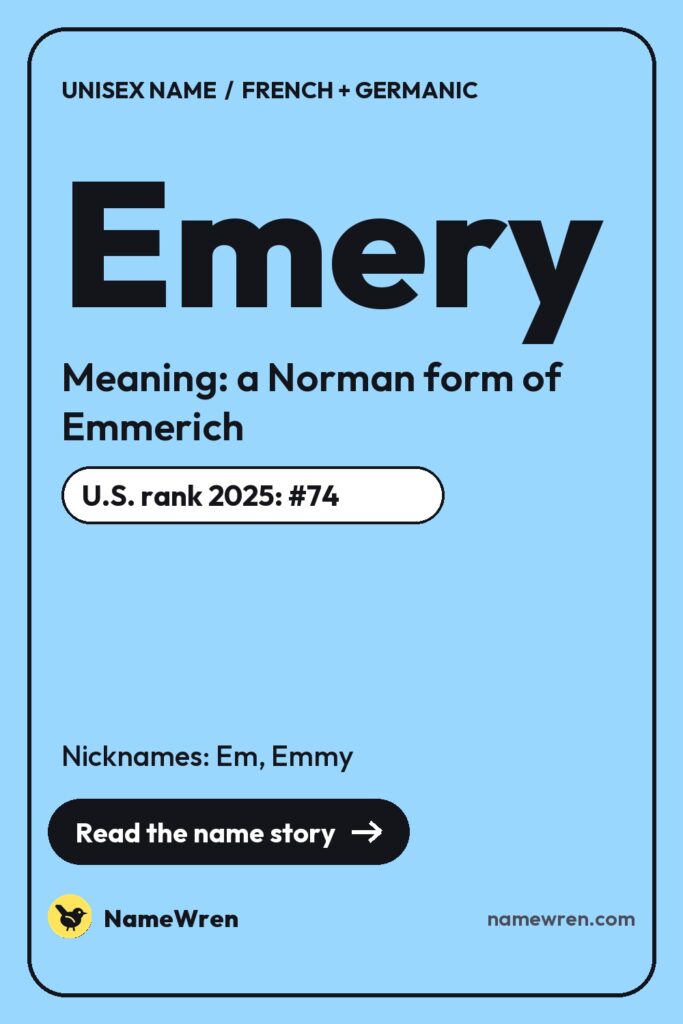 Emery pin