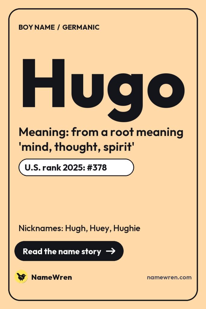 Hugo pin