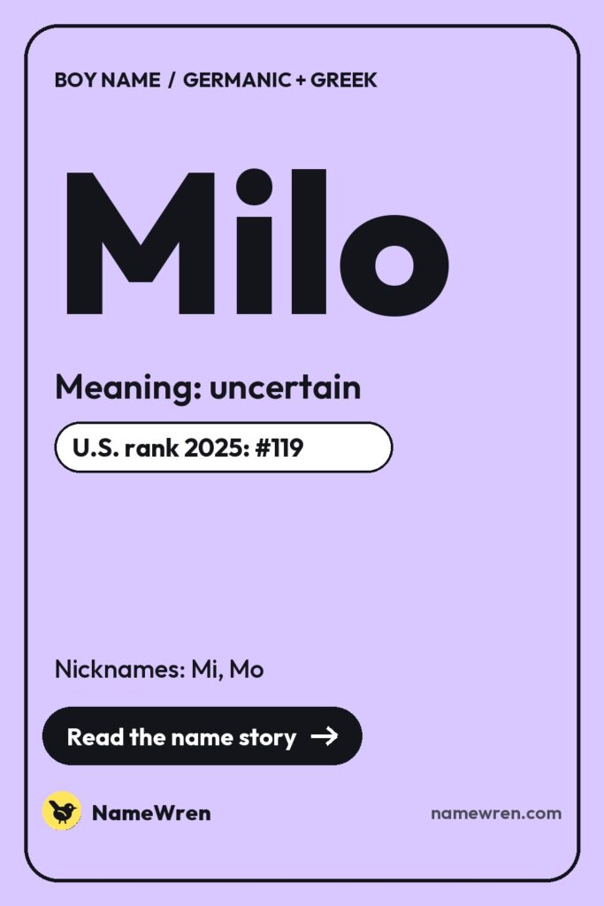 Milo pin
