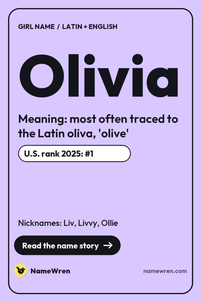 Olivia pin