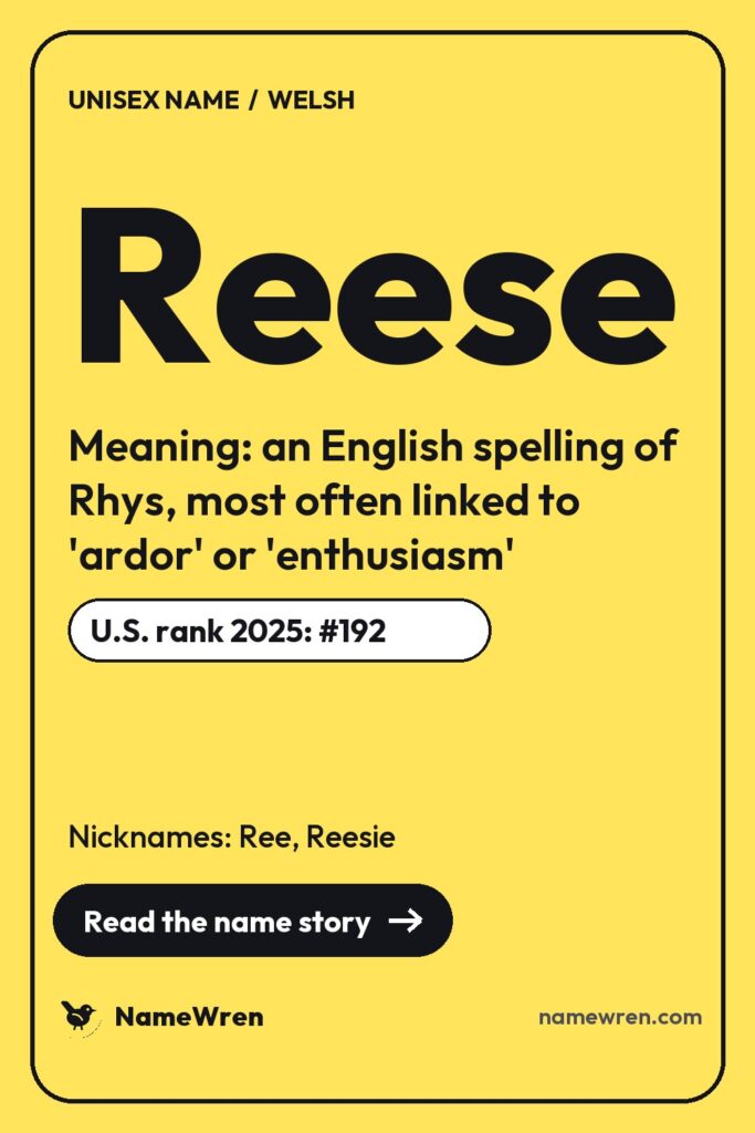 Reese pin