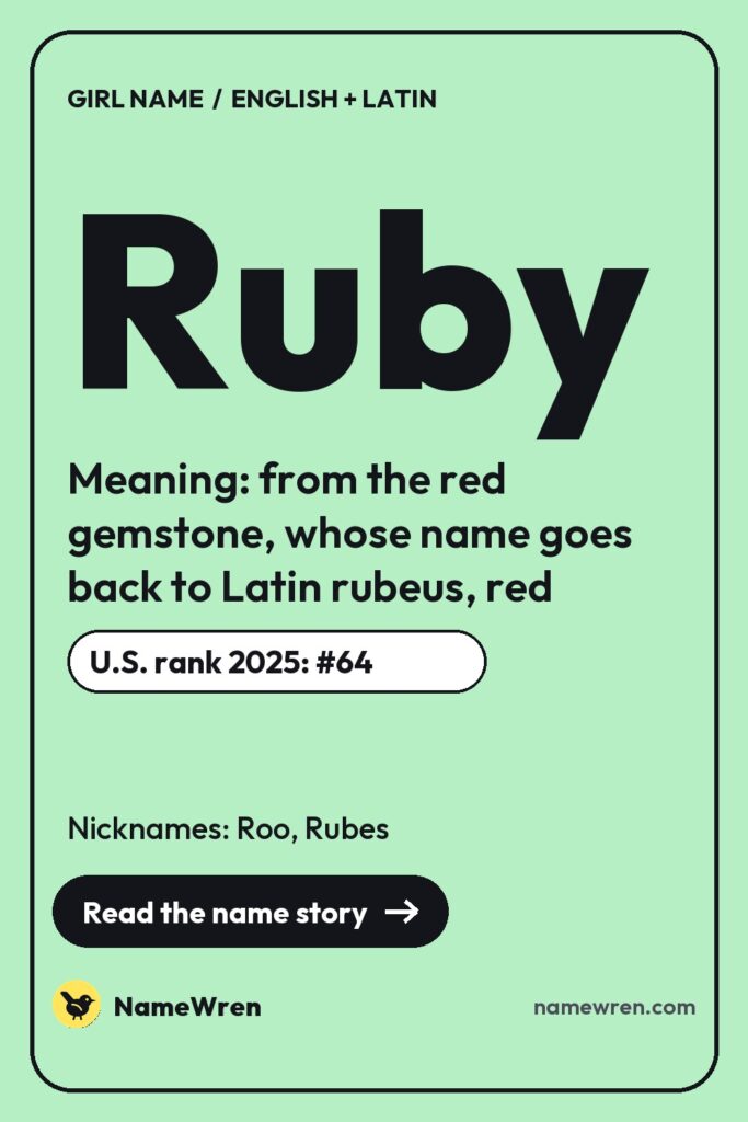 Ruby pin