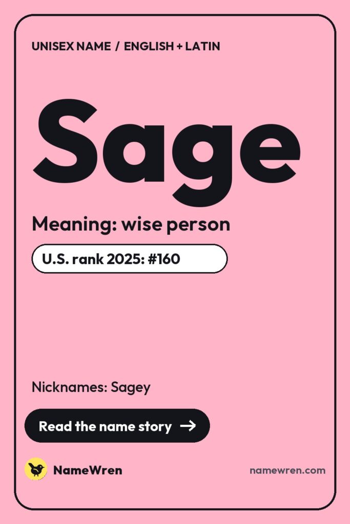 Sage pin