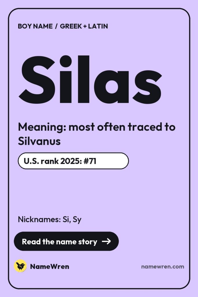 Silas pin